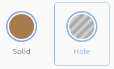 solid vs hole icons