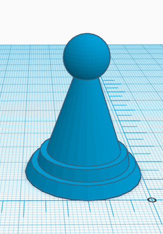 cone with sphere on top
