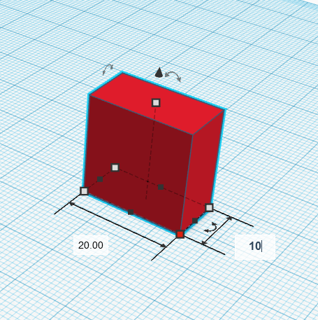 resizing a block in tinkercad