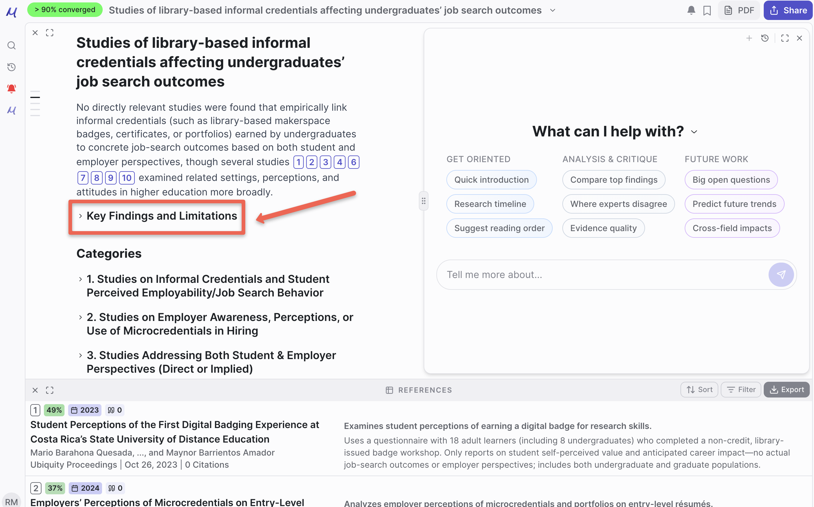 Key Findings information.