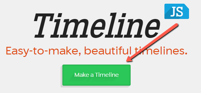 TimeLine JS Make Button