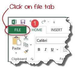 Select file tab.