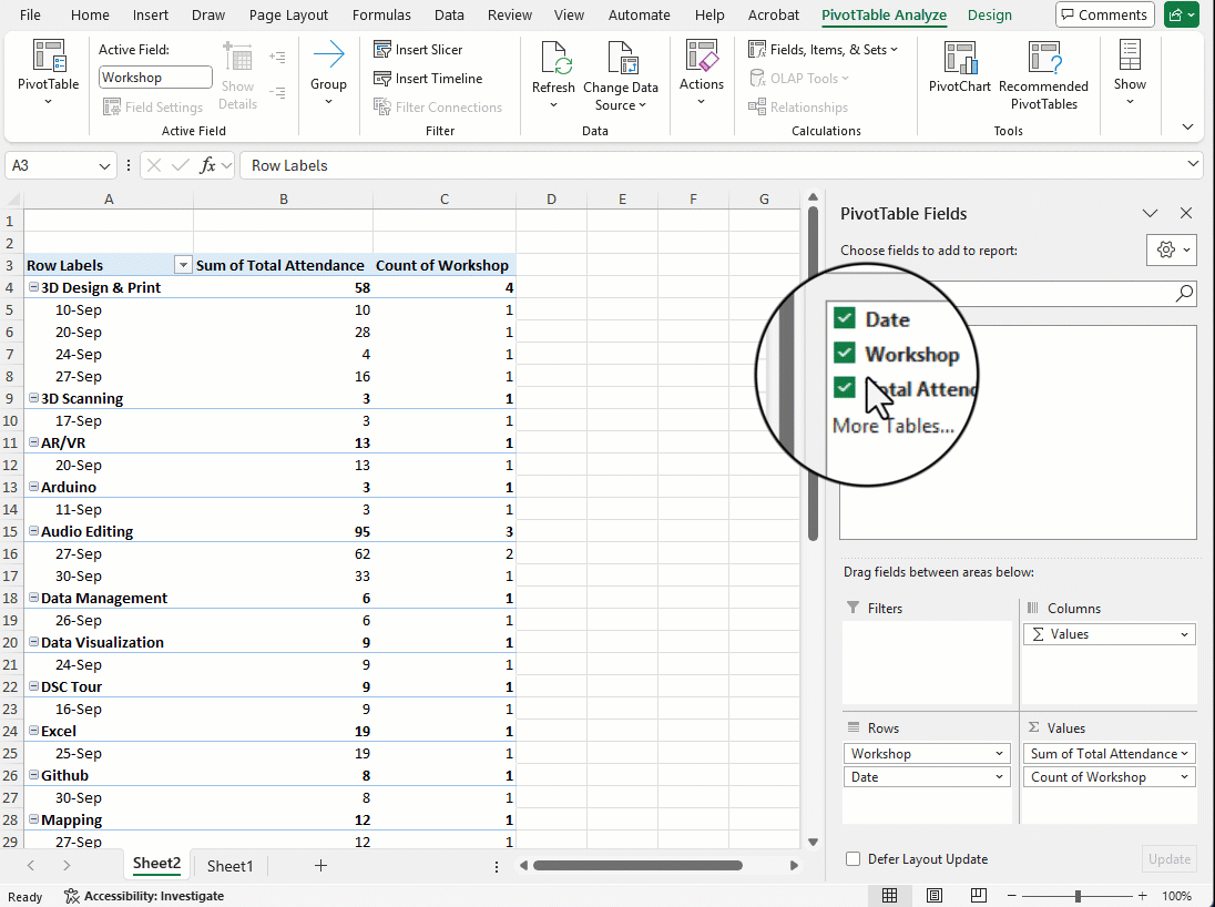 Demonstration of Step 4 in windows.
