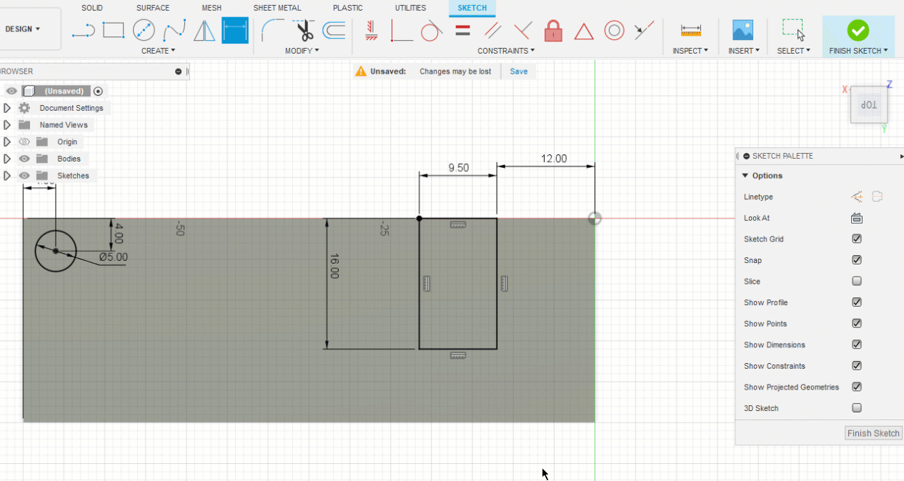 text and lines