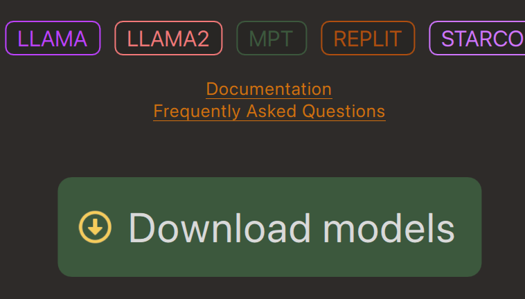 Download Models button