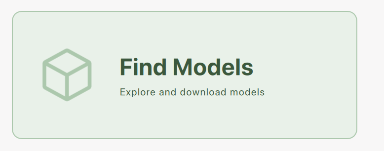 Find Models button