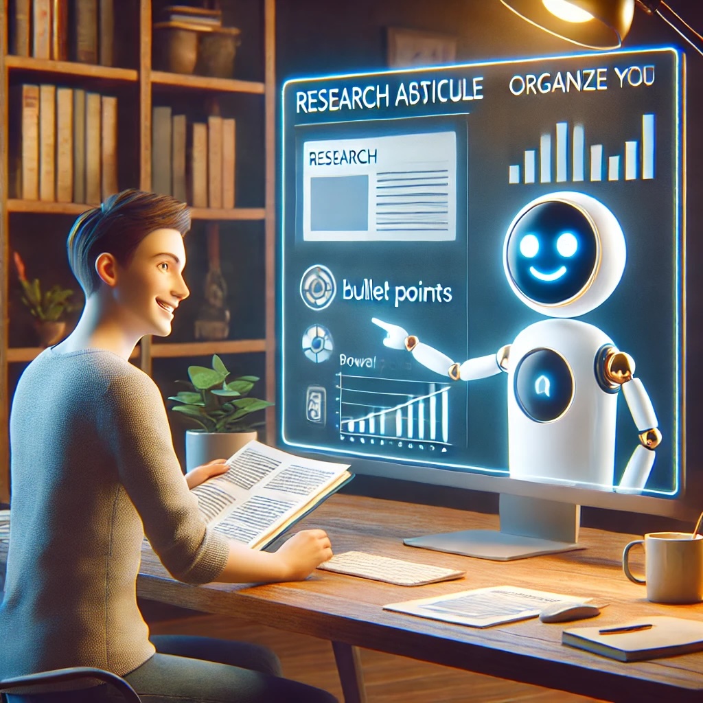 GenAI helping someone create a PowerPoint presentation