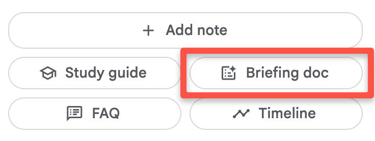 Briefing Document Button