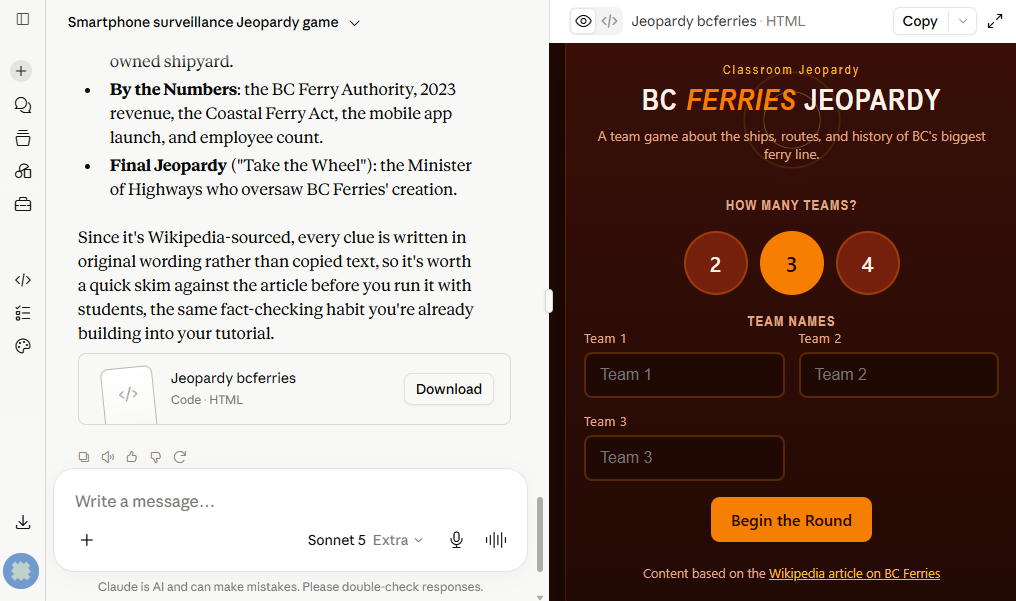 Screenshot of a customized version of the game with a different colour scheme
