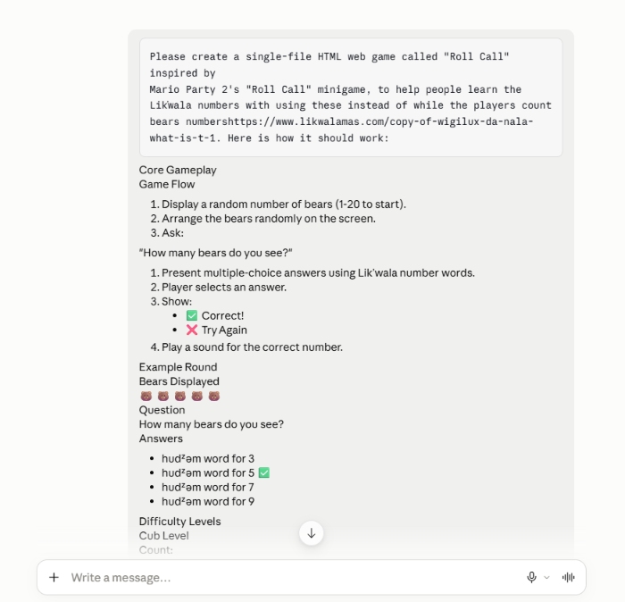 Screenshot of the Claude.ai home screen with the prompt box highlighted