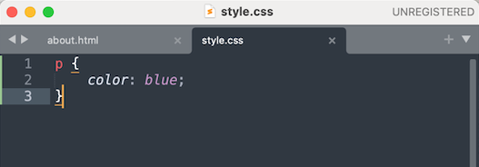 CSS block example