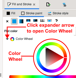 Color Wheel expander demo