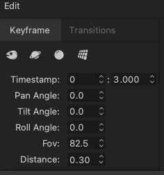 keyframes editing tab