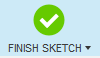 finish sketch icon