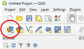 QGIS add raster