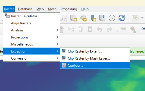 QGIS generate contour
