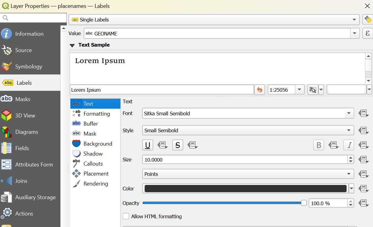 QGIS add labels