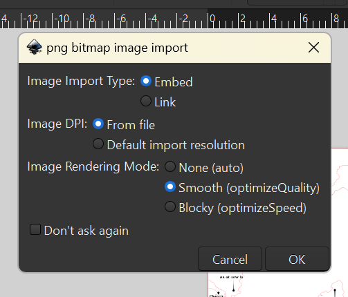 Inkscape open PNG