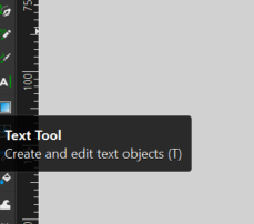 Inkscape text tool