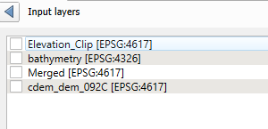 QGIS merge raster