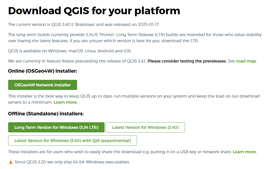 QGIS installer