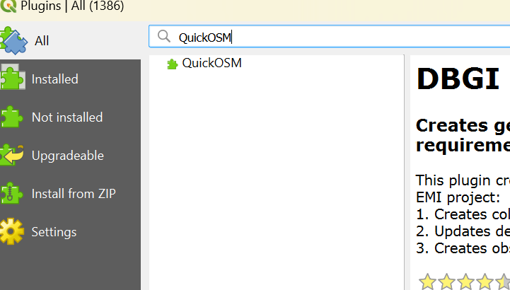 QGIS install QuickOSM