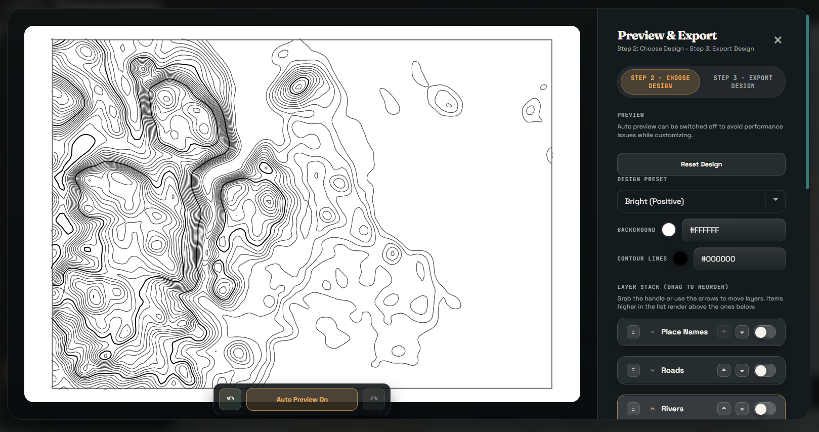 Contours of Victoria