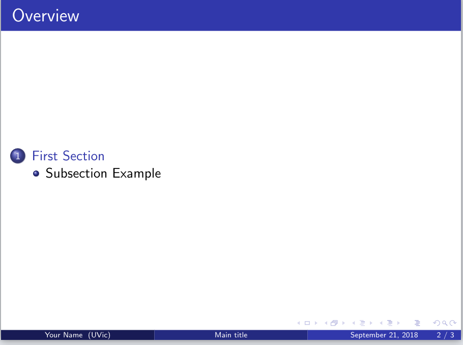 subsection example