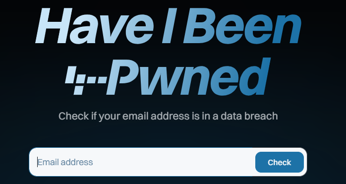 Have I Been Pwned search page