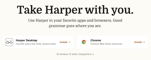 Harper website
