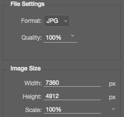 file settings