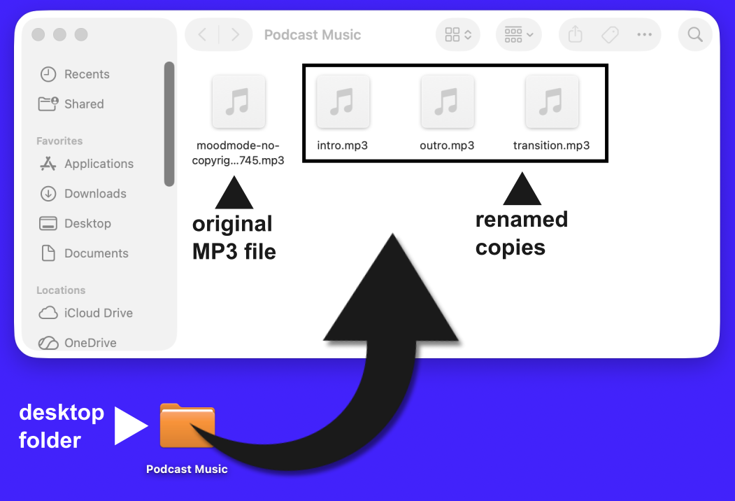 file storage and renaming process