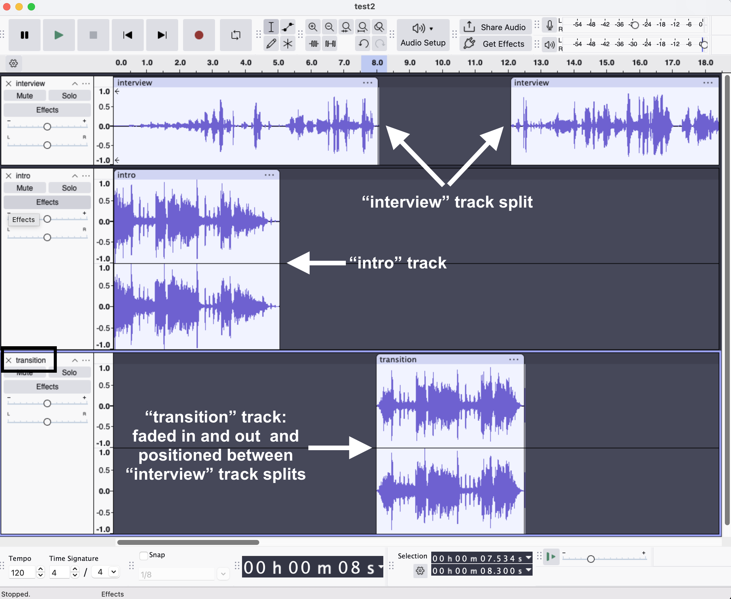 example of transition clip