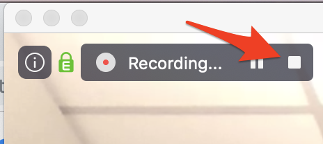 recording text button