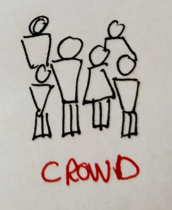crowd drawings