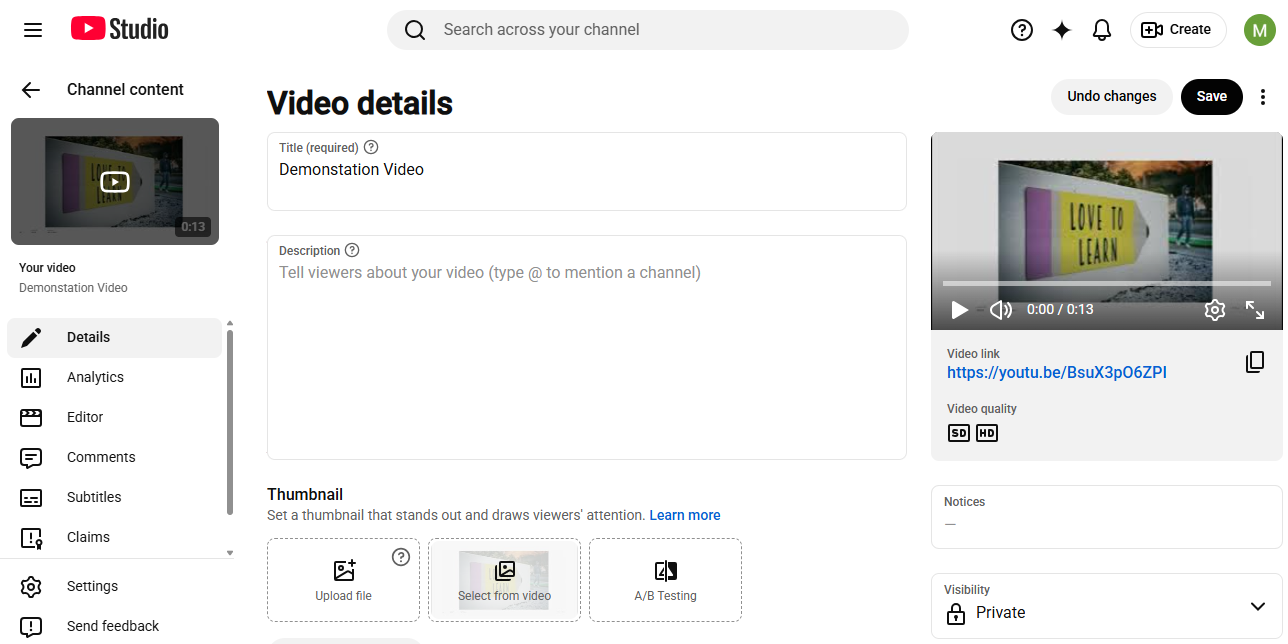 YouTube Studio