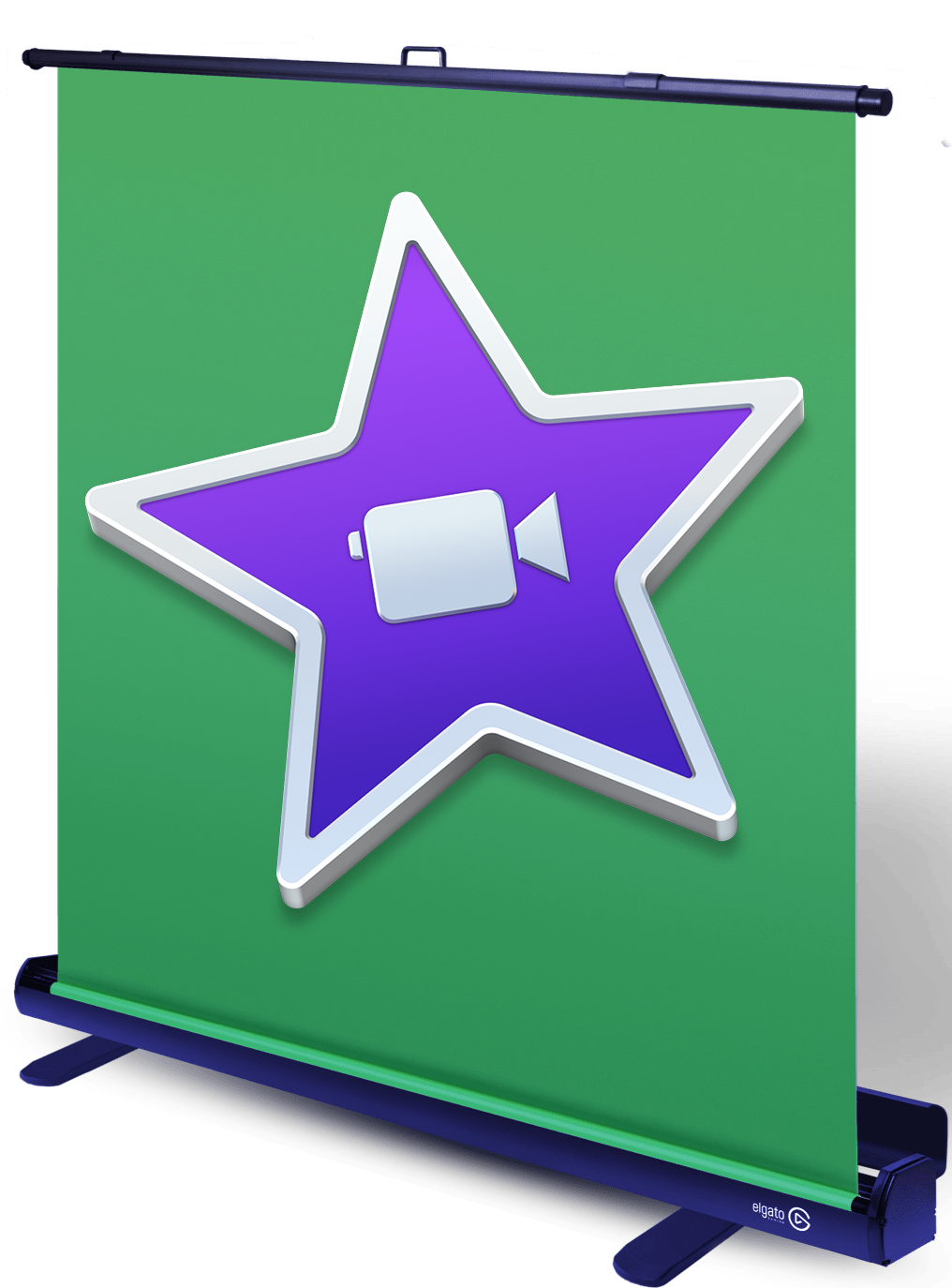 iMovie logo with green screen