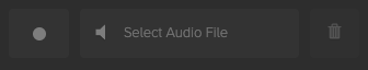 select audio button