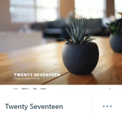 Twenty Seventeen theme.