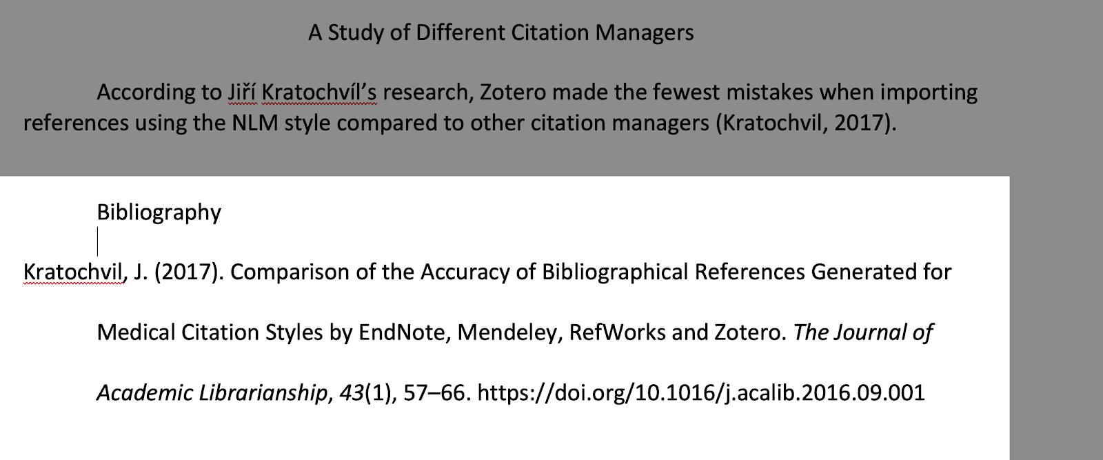example bibliography